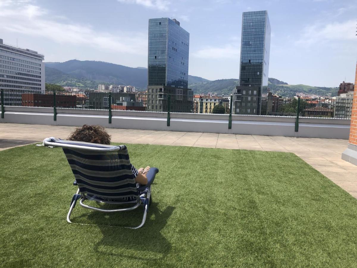 Apartamento Frente Al Guggenheim. Urbanizacion De Lujo En El Centro Bilbau Exterior foto